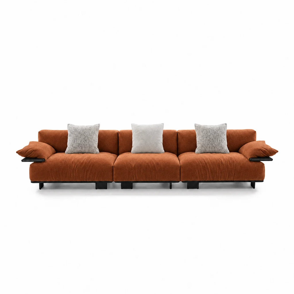 Custom Sofa Slipcover — Luna · Burnished Caramel