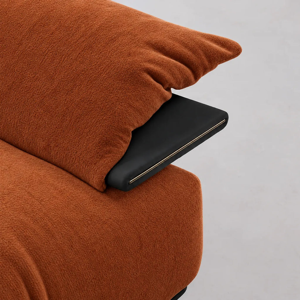 Custom Sofa Slipcover — Luna · Burnished Caramel