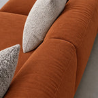 Custom Sofa Slipcover — Luna · Burnished Caramel