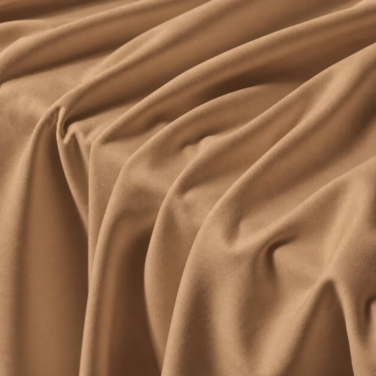 Camel Beige · Stretch-Fit Inset Bed Frame Cover · Elastic Bands + Back Elastic