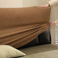 Camel Beige · Stretch-Fit Bed Headboard Cover