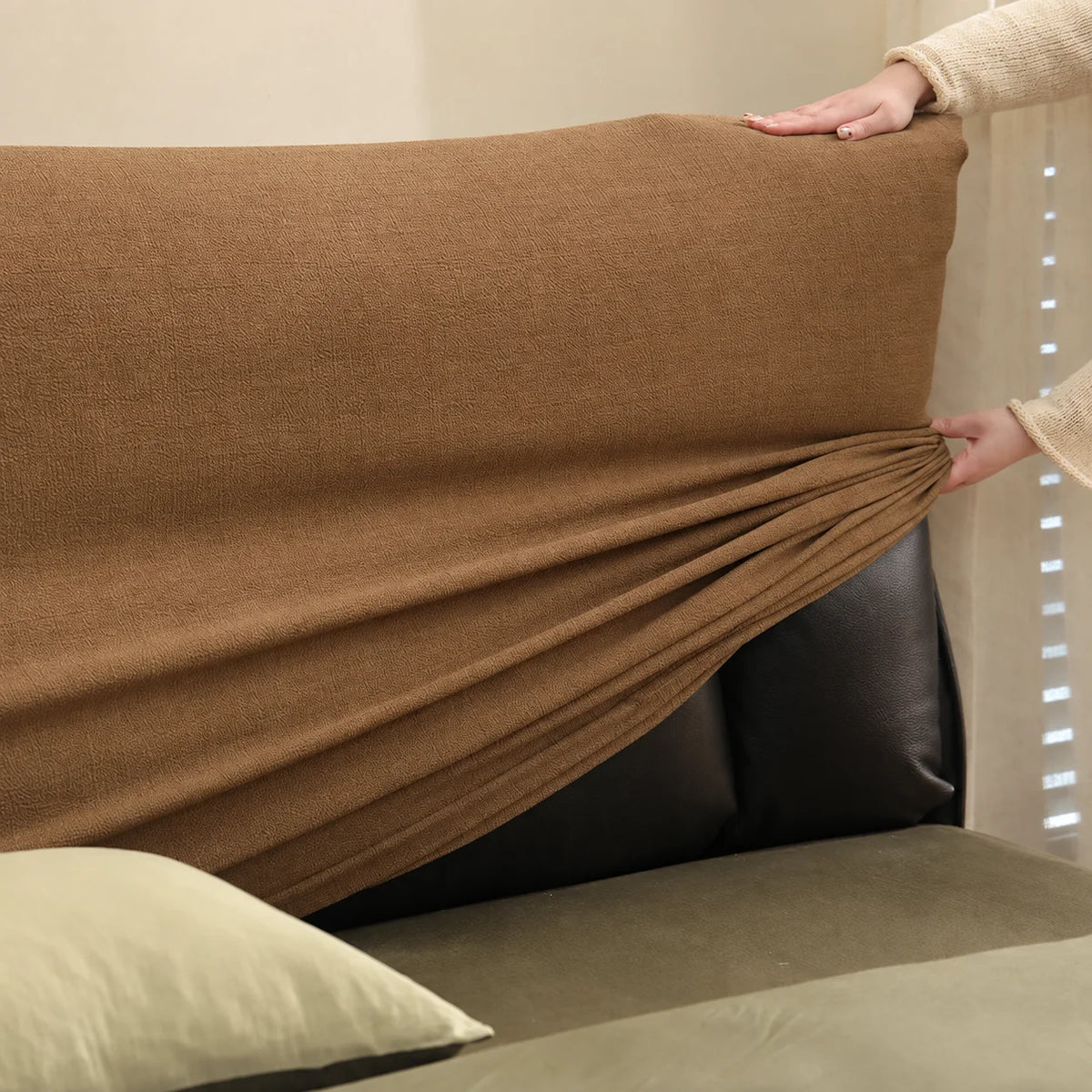 Stretch-Fit Bed Headboard Cover