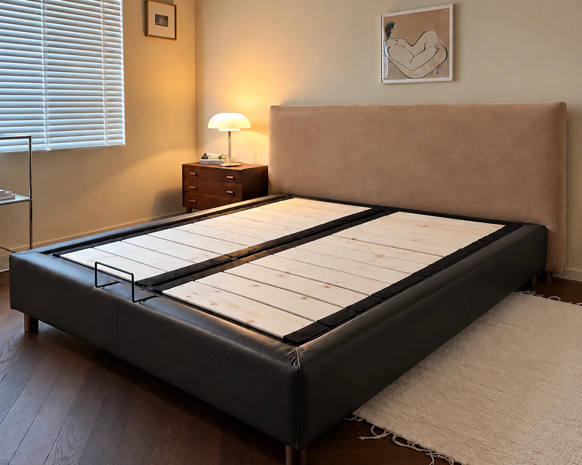 Camel Beige · Stretch-Fit Bed Headboard Cover