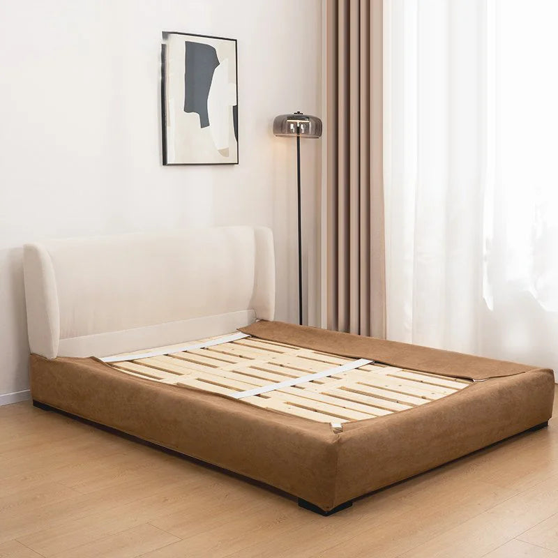 Stretch-Fit Inset Bed Frame Cover · Elastic Bands + Back Elastic