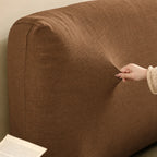 Camel Beige · Stretch-Fit Bed Headboard Cover