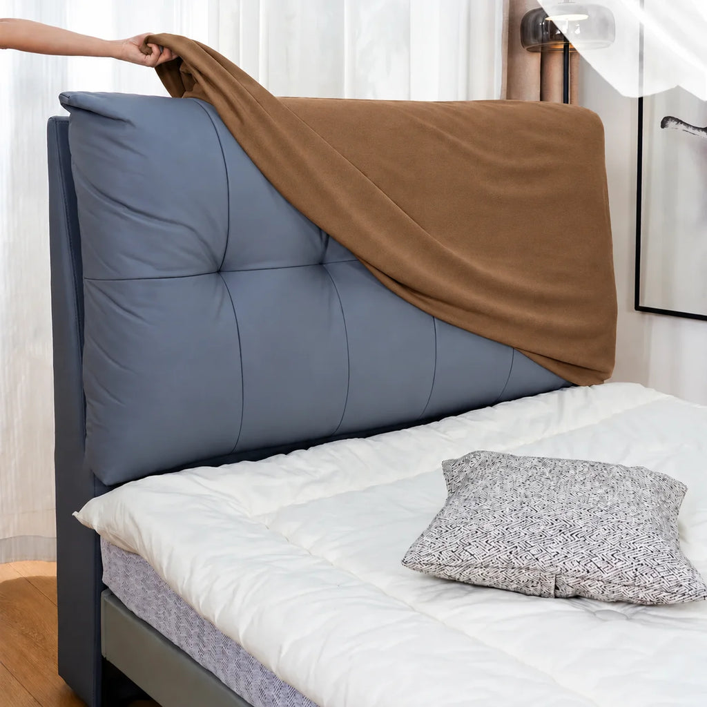 Camel Beige · Stretch-Fit Bed Headboard Cover