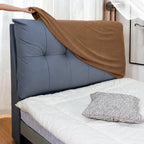Camel Beige · Stretch-Fit Bed Headboard Cover