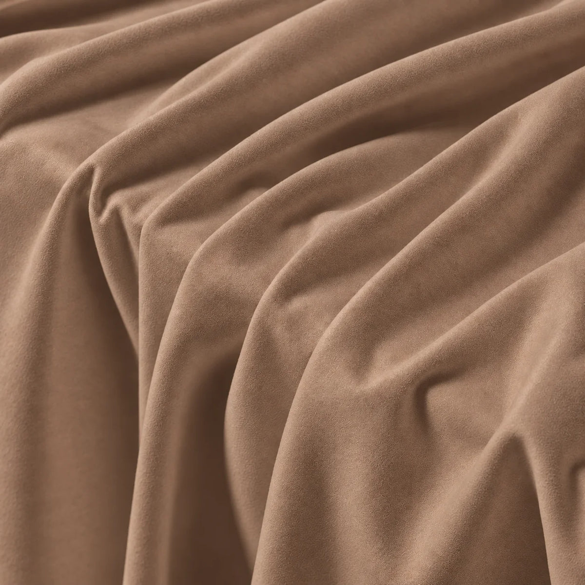 Camel Beige · Stretch-Fit Inset Bed Frame Cover · Elastic Bands + Back Elastic