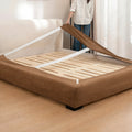 Camel Beige · Stretch-Fit Inset Bed Frame Cover · Elastic Bands + Back Elastic