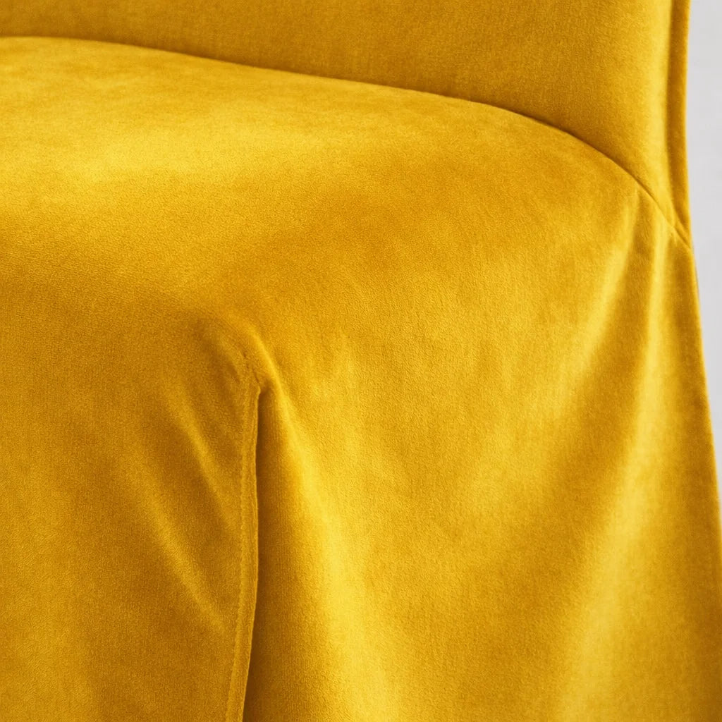 Canary Yellow WB PBV2042 - 32 | Long-Skirt Dining Chair Slipcover