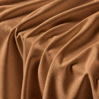 Caramel Brown · Stretch-Fit Inset Bed Frame Cover · Tie Straps + Back Elastic