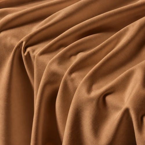 Caramel Brown · Stretch-Fit Inset Bed Frame Cover · Elastic Bands + Back Elastic