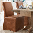 Caramel Minotti YX-24 | Long-Skirt Dining Chair Slipcover