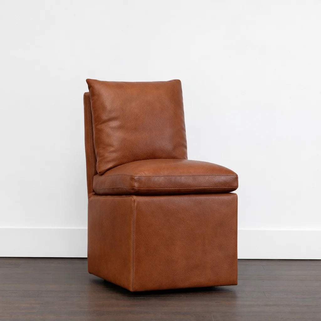 Caramel Minotti YX-24 | Long-Skirt Dining Chair Slipcover
