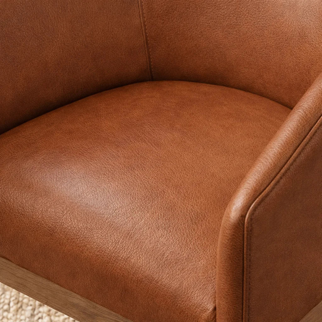 Caramel Minotti YX-24 | Snug fit Dining Chair with armrest Slipcover