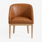 Caramel Minotti YX-24 | Snug fit Dining Chair with armrest Slipcover