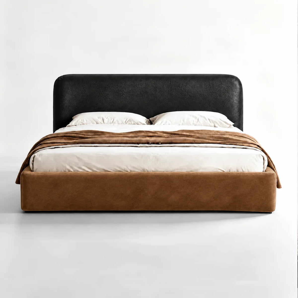 Caramel Brown · Stretch-Fit Bed Frame Cover