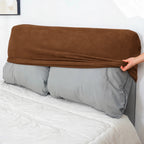Caramel Brown · Stretch-Fit Bed Headboard Cover