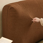 Caramel Brown · Stretch-Fit Bed Headboard Cover