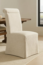 Champagne Cream WX23006 - 06 | Long-Skirt Dining Chair Slipcover