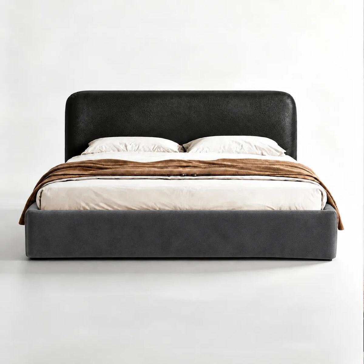 Charcoal-Gray · Stretch-Fit Bed Frame Cover