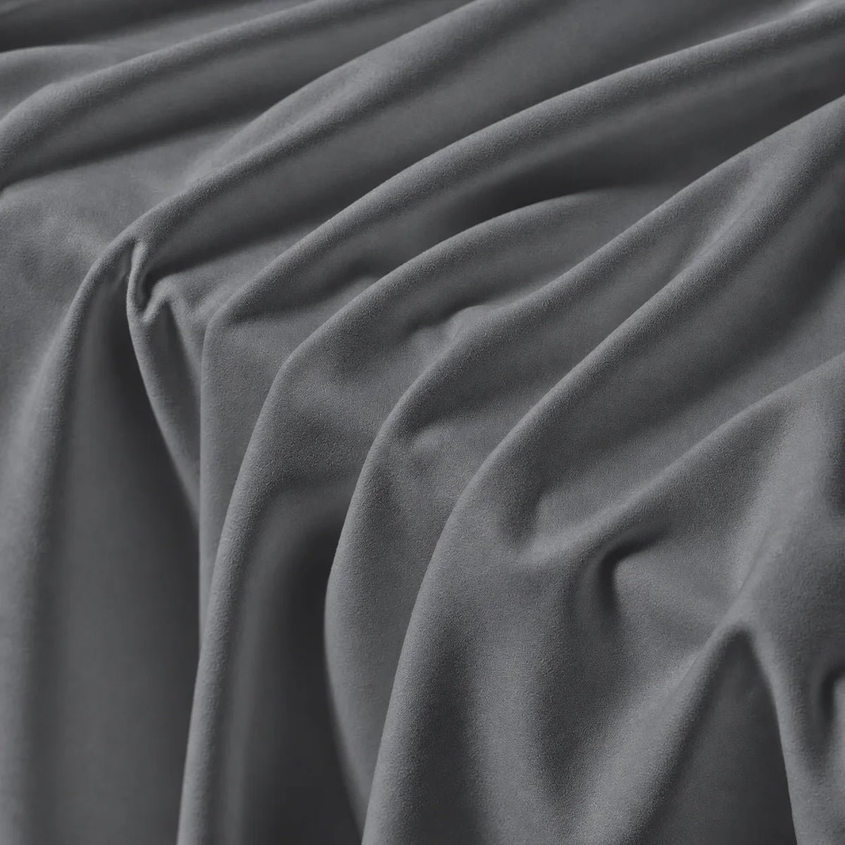 Charcoal Gray · Stretch-Fit Inset Bed Frame Cover · Elastic Bands + Back Elastic