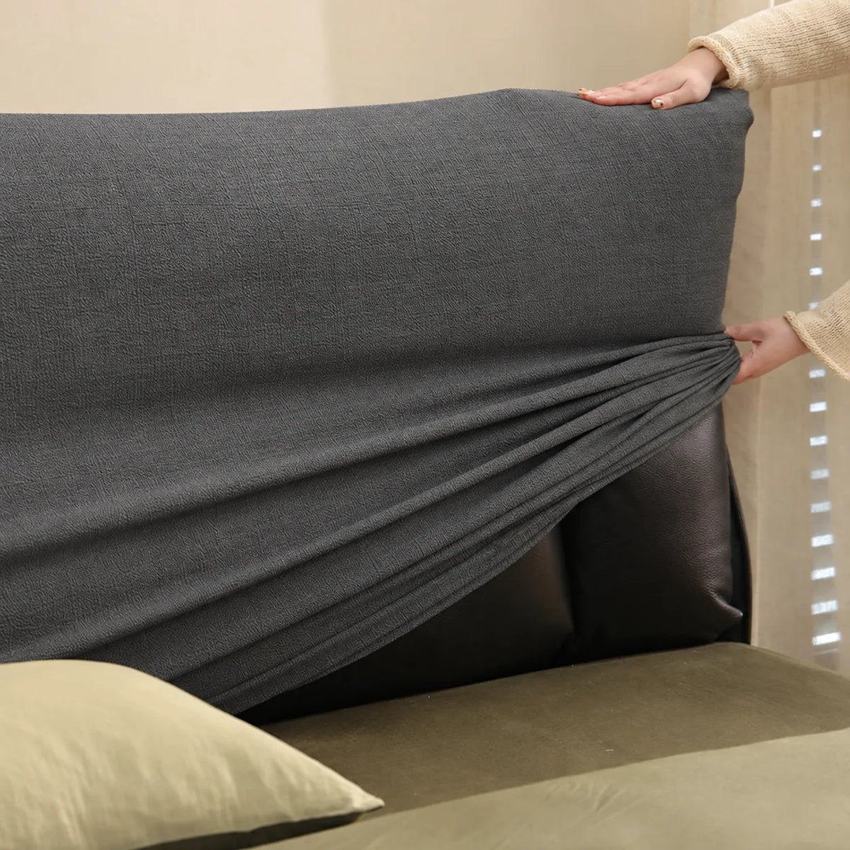 Stretch-Fit Bed Headboard Cover