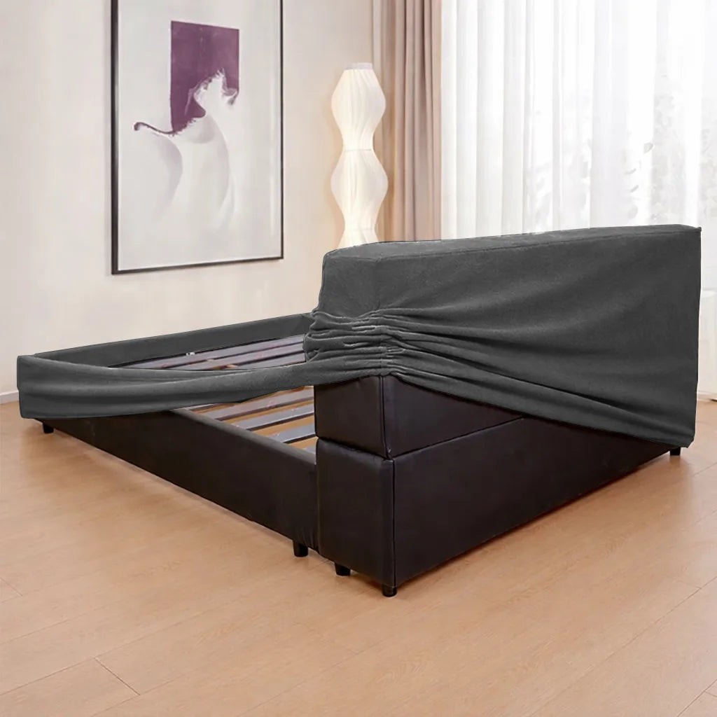 Charcoal Gray ML 625 - 12 | Bed Frame + Headboard Cover