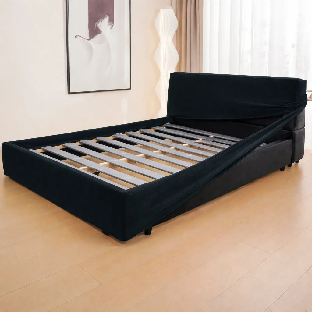 Charcoal Gray WB PBV2042 - 12 | Bed Frame & Headboard Cover