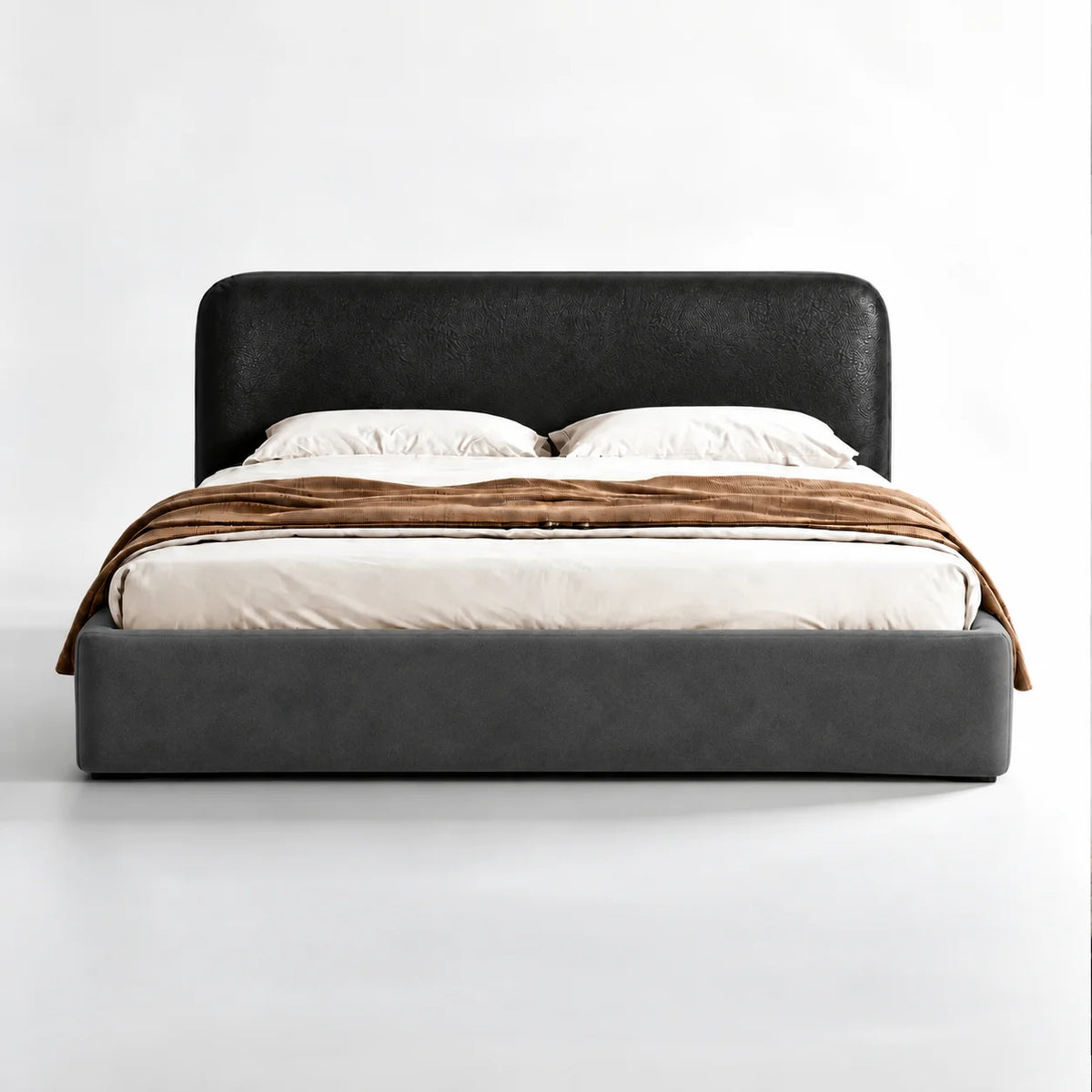 Charcoal Gray · Stretch-Fit Bed Frame Cover