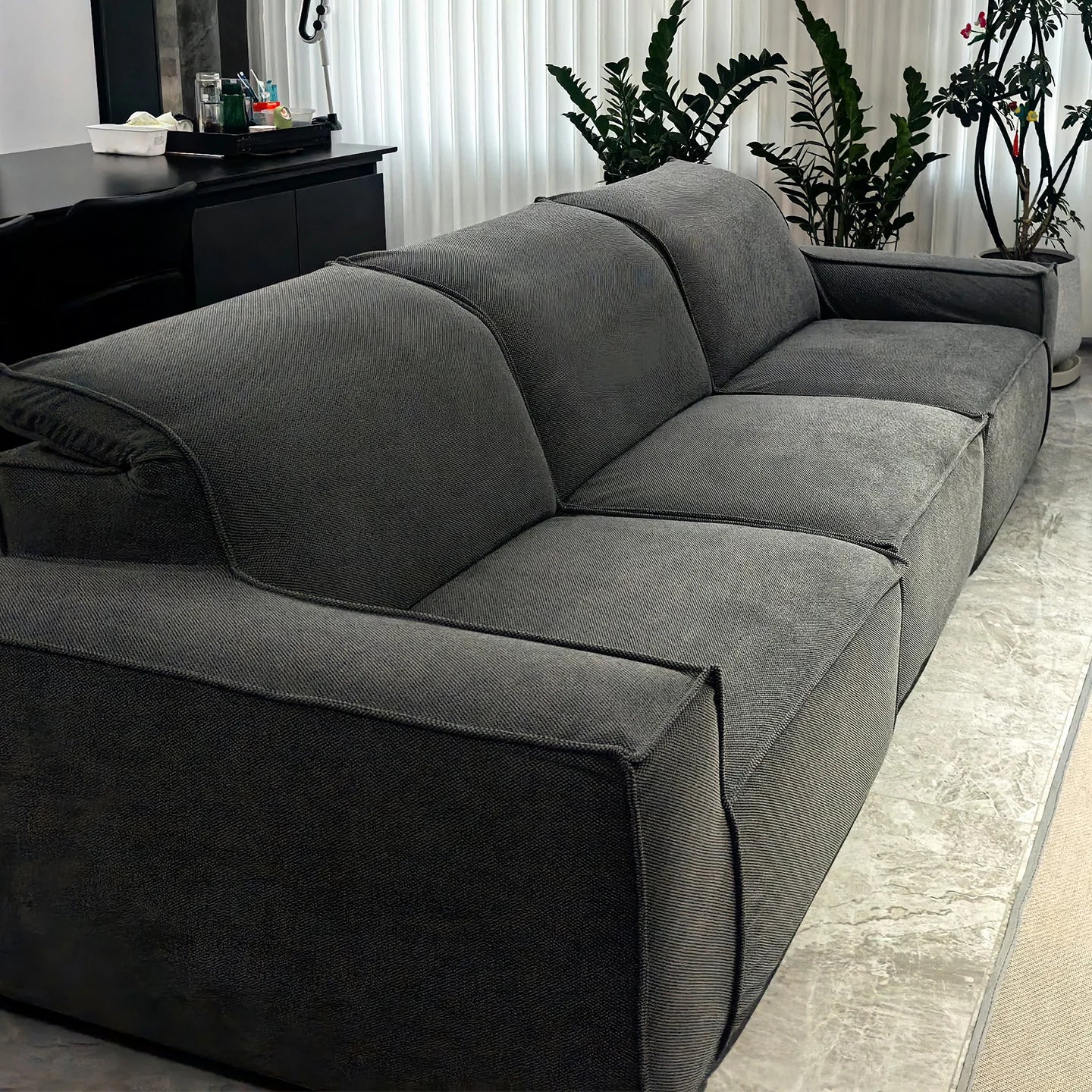 Charcoal Gray ML 625 - 12 | Sofa Slipcover