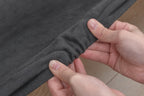 Charcoal Gray · Stretch-Fit Inset Bed Frame Cover · Elastic Bands + Back Elastic