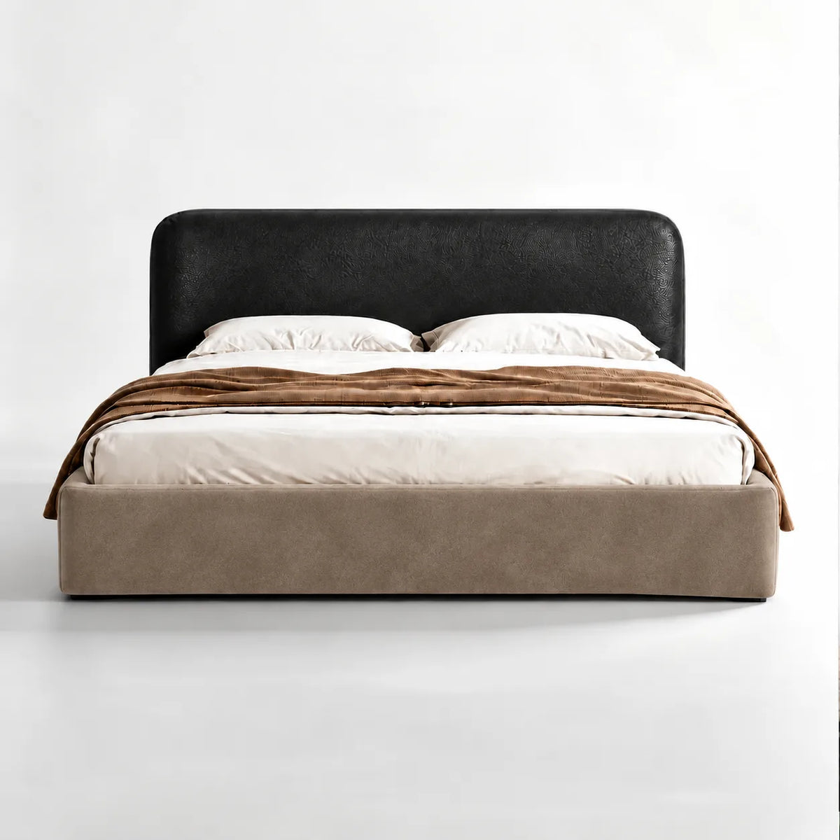 Charcoal · Stretch-Fit Bed Frame Cover