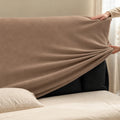 Charcoal · Stretch-Fit Bed Headboard Cover