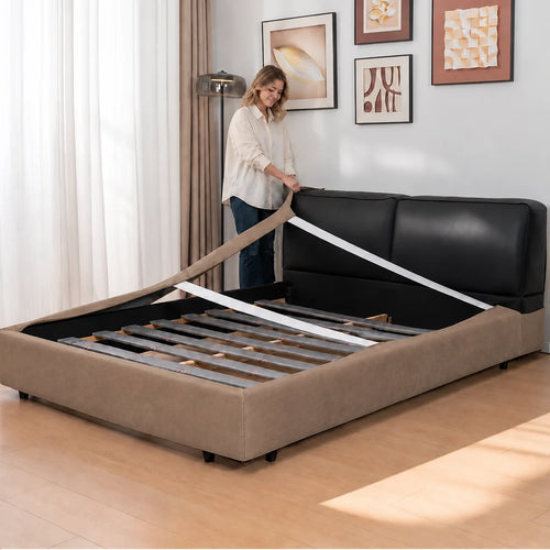 Charcoal · Stretch-Fit Bed Frame Cover