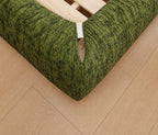 Moss Trace · Stretch-Fit Inset Bed Frame Cover · Elastic Bands + Back Elastic