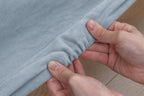 Sky Blue · Stretch-Fit Inset Bed Frame Cover · Elastic Bands + Back Elastic