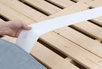 Sky Blue · Stretch-Fit Inset Bed Frame Cover · Elastic Bands + Back Elastic