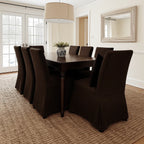 Chestnut WB PBV2042 - 10 | Long-Skirt Dining Chair Slipcover