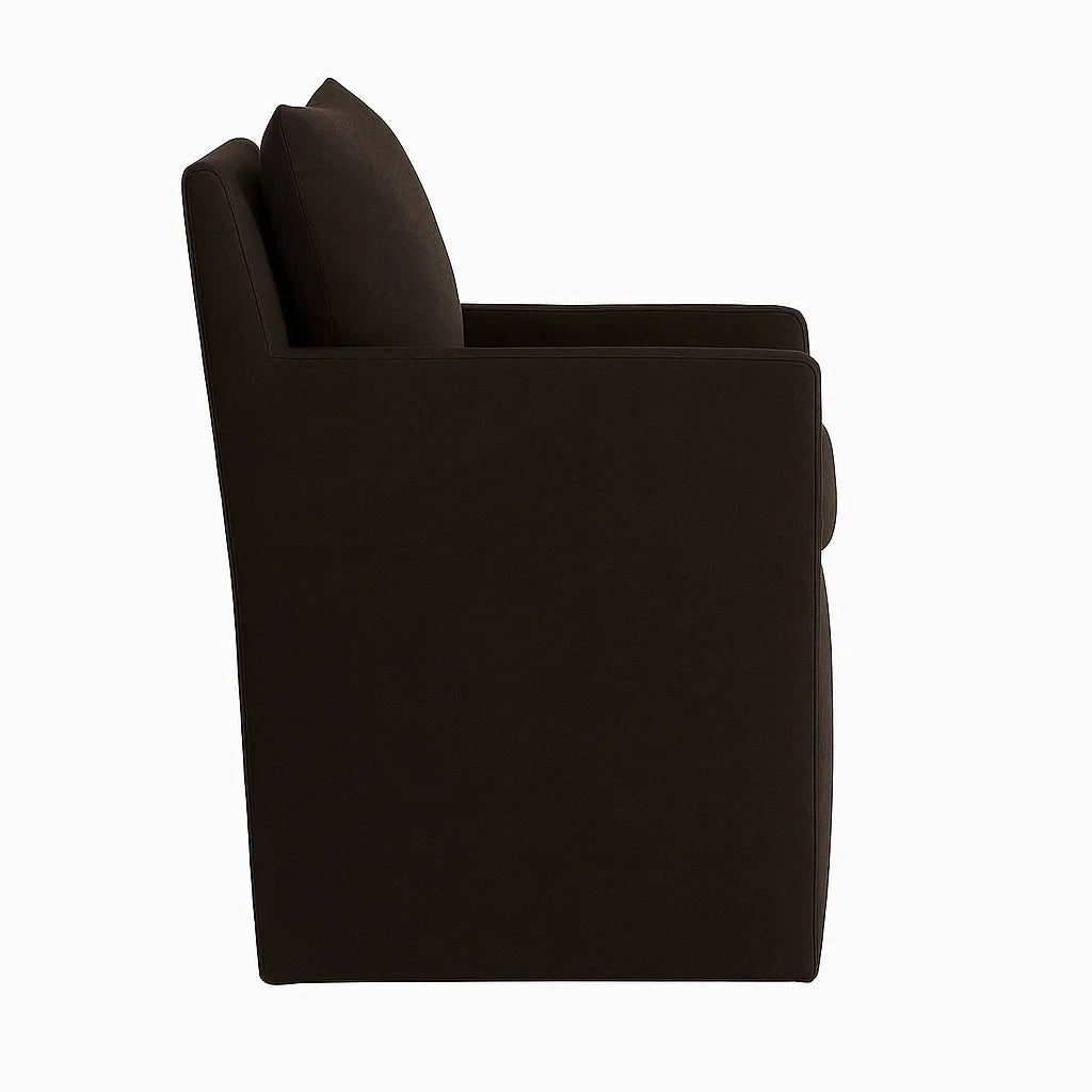 Chestnut WB PBV2042 - 10 | Long-Skirt Dining Chair with armrest Slipcover