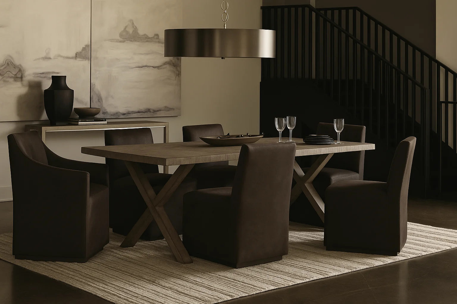 Chestnut WB PBV2042 - 10 | Long-Skirt Dining Chair with armrest Slipcover