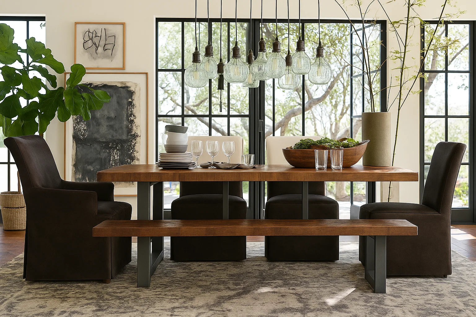 Chestnut WB PBV2042 - 10 | Long-Skirt Dining Chair with armrest Slipcover