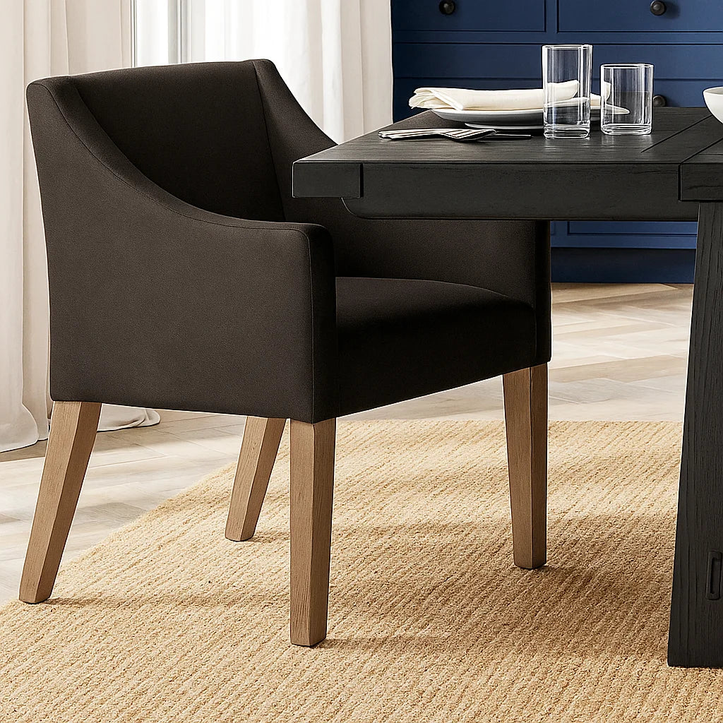 Chestnut WB PBV2042 - 10 | Snug fit Dining Chair with armrest Slipcover