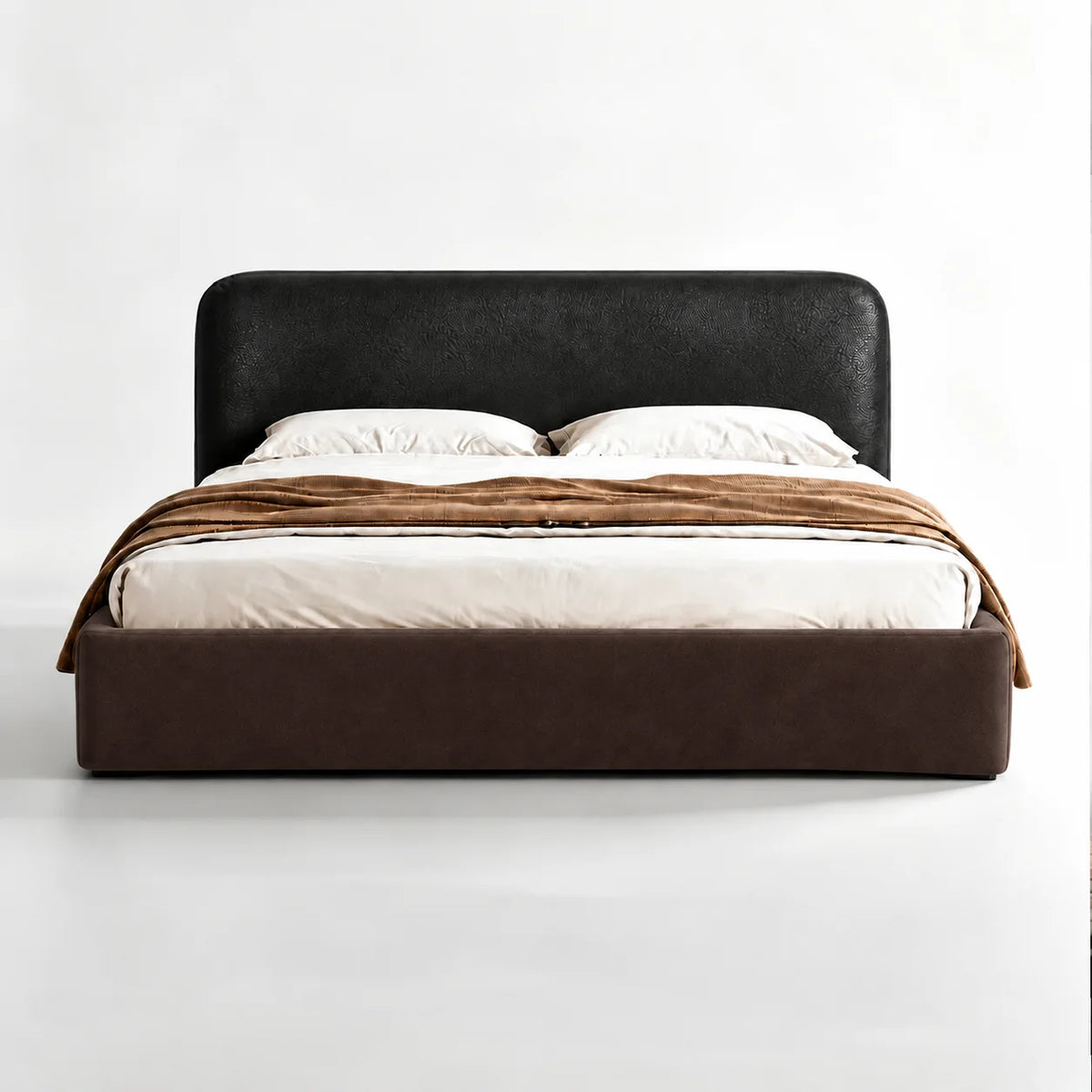 Chocolate-Brown · Stretch-Fit Bed Frame Cover