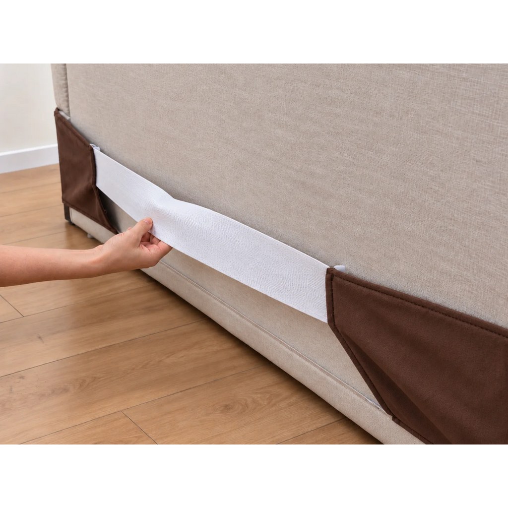 Chocolate-Brown · Stretch-Fit Bed Frame Cover