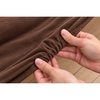 Chocolate-Brown · Stretch-Fit Bed Frame Cover