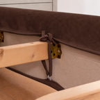 Chocolate-Brown · Stretch-Fit Bed Frame Cover