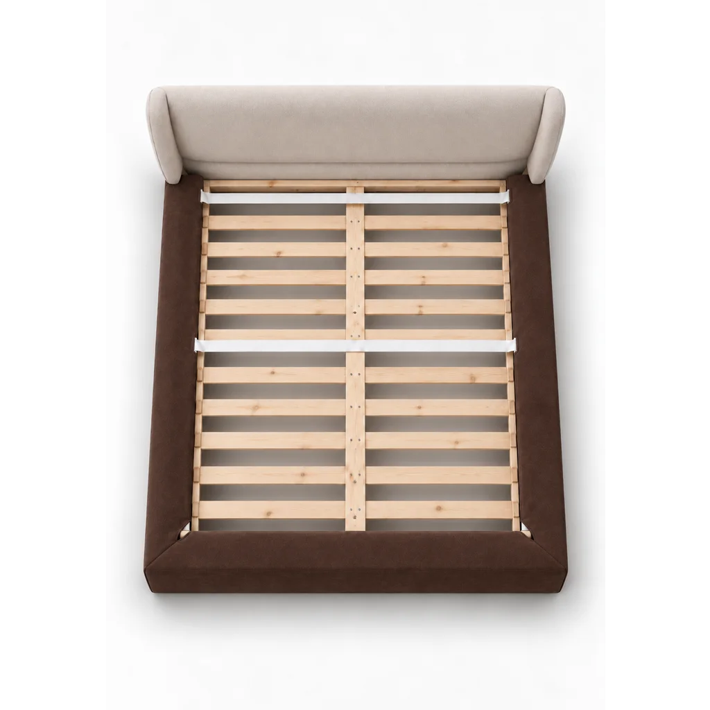 Chocolate-Brown · Stretch-Fit Bed Frame Cover