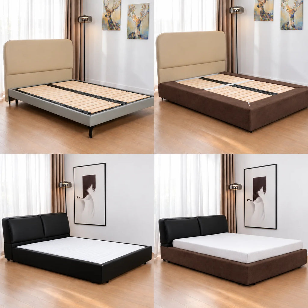 Chocolate-Brown · Stretch-Fit Bed Frame Cover