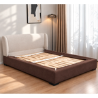Chocolate-Brown · Stretch-Fit Bed Frame Cover